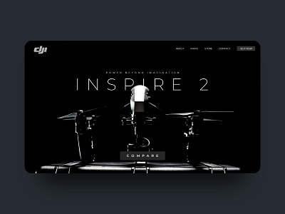 DJI MAVIC | Landing Page UI adobe xd brand design branding dailyui design landing page minimal ui ui design uidesign uiux ux webdesign website website concept