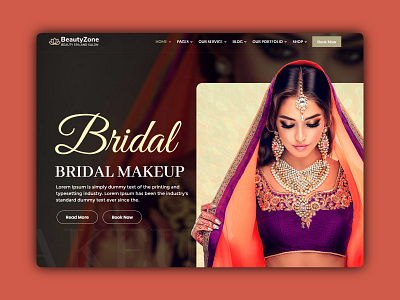 BeautyZone - Beauty Spa and Salon Website beauty best shots clean creative design design dribble best shot landing page landingpage landingpagedesign massage spa uiux ux design website