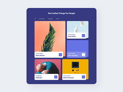 Portfolio UI for Web dribbble best shot interface portfolio page uidesign uiux website design