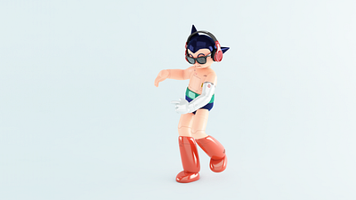 ASTRO BOY / Tetsuwam ATOM tribute 12 3d art 3d character 3d illustration android anime astro boy astroboy atom bjork c4d cinema 4d cyberpunk dancing fanart headphones illustration manga osamu tezuka robot sunglasses