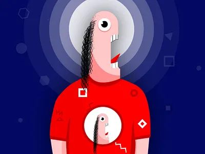 Scary Face art creative creative design design designinspiration halloween illustration inspiration vector