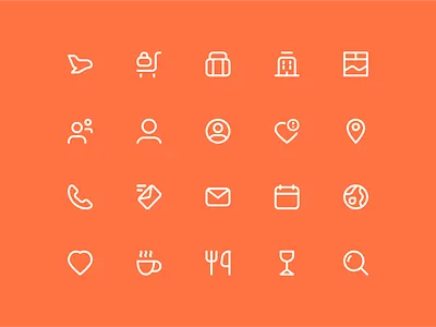 Tedo Icons affinity design icons illustrator pixel pixel perfect travel ui ux vector vector illustration visual identity