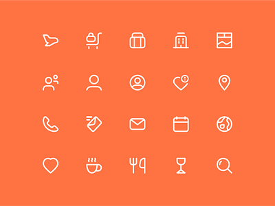 Tedo Icons affinity design icons illustrator pixel pixel perfect travel ui ux vector vector illustration visual identity