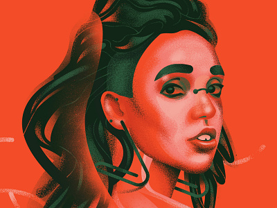 FKA digitalart fanart fkatwigs illustration music