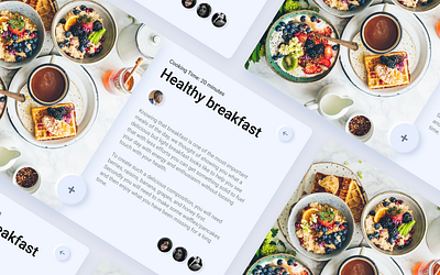 Daily UI :: 040 - Recipe alignment breakfast design dishes food minimal recipe restaurant ui