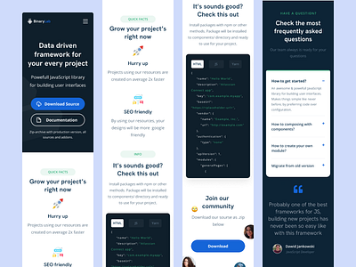 BinaryLab - JS Framework Mobile app apps application app design clean app clean design design framework framework app minimalist minimalistic mobile app ui ui design ux