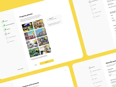 Property Management System - Add a property form animation app design form form design form field forms gallery interface manage management minimal product product design property ui ux uxui web wizard