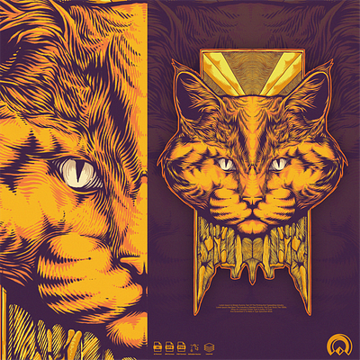 cat brand branding cat design designs esports flame illustration illustrations logo skull ui vector