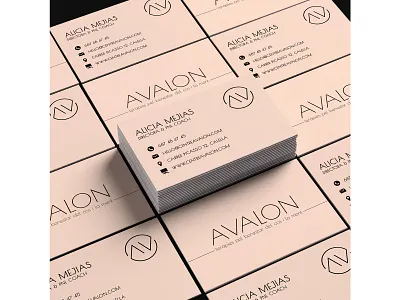 Business Card | CENTRE AVALON art director brand identity communication content design content marketing creative digital design digital graphic design freelance graphic design ilustrator photography photoshop procrate social media social media content