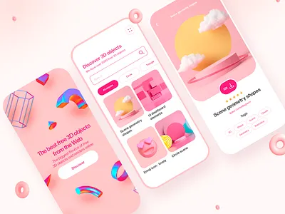 3D Library app app app design design interface mobile mobile design product design product page ui uidesign ux