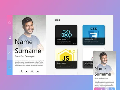 CV Web Site - Section Blog - Light Theme
