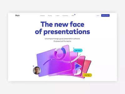 Pitch is here! 3d animation pitch presentation product web design website