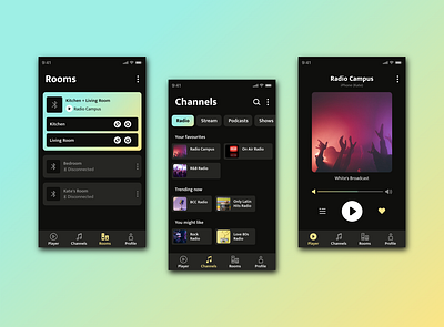 Redesign of an App Controller app design icon mobile music ui ux