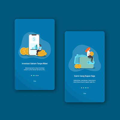 Onboarding Application app design investment onboarding screen onboarding ui typography ui ux