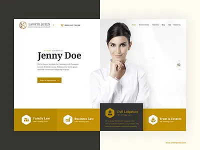 Lawyer Template clean creative design digital landingpage lawyer minimal mockup oman javed redesign ui ui interface ux ux design web design website