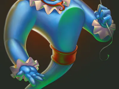 Genie x Pennywise Mashup art character design concept art digital illustration digital painting dribbbleweeklywarmup illustration procreate