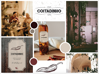 Flavored olive oil "Coitadinho" - Package design branding design label design package design vintage