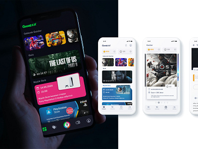 Concept Gamer App dark design gamer ui ui design user interface