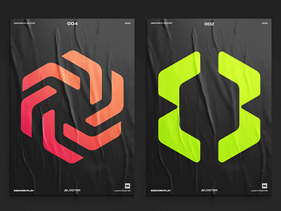 Logos on posters brand brandidentity branding dbworkplay identity logo logodesign logodesigner logoinspiration logos visualidentity