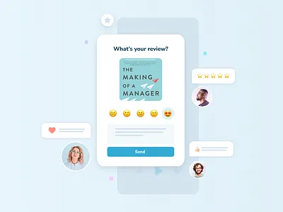 Audio book mobile app app clean design interface mobile modal window muzli product review ui ux