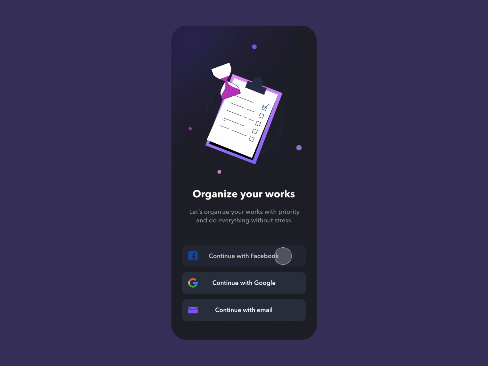 Example of To Do List App UI - Animation
