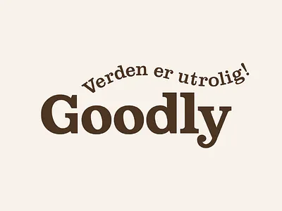 Goodly branding logo packaging typography