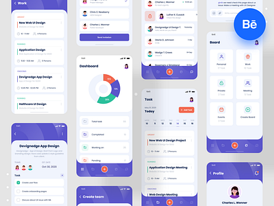 Taskito - Task Management App app devignedge mobile app task task management task manager teaamwork team team management template todo todo app todo list todolist ui ui design ui kit uidesign uikit uiux