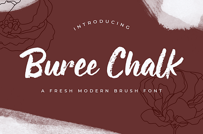 Buree Chalk branding chalk discount fashion font font design lettering logotype poster promotion script textured