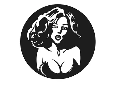 Logo woman black blackandwhite character design girl illustration logo logo design logodesign logos logotype vector woman woman illustration