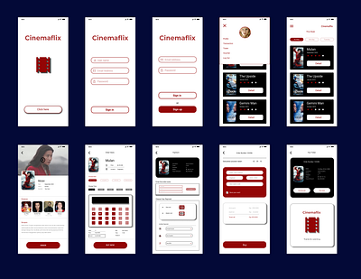 Movie Ticket App app mobile app mobile app design mobile design mobile ui movie app movie ticket app