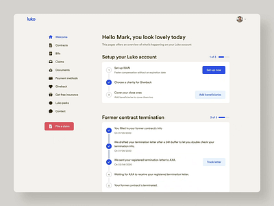 New MyLuko • 2020 Rebranding account design system desktop product rebranding ui ux