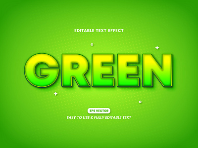 Green editable text style effect bold border calligraphy classic creative editable effect element green letter lettering modern outline script smooth style symbol text effect typography word