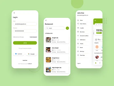 Grocery Delivery App Design android app app design app development application clean concept concept delivery app delivery service grocery app grocery online grocery store illustration mobile app design