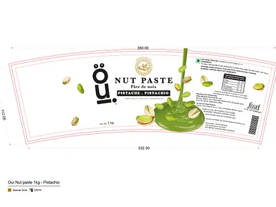 Packaging Design - Oui NP Pistachio 1kg branding branding design nature illustration packagingdesign retail design vector