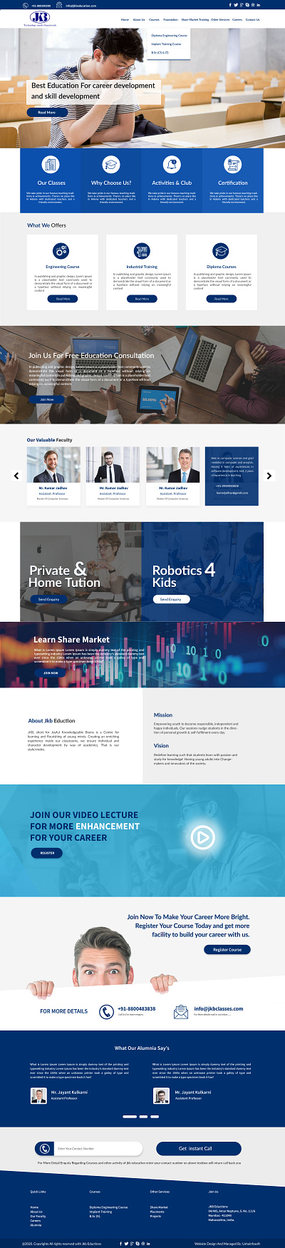 Education Website Design education website education website templates