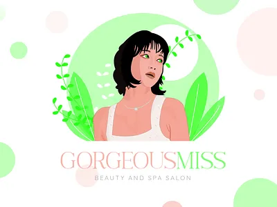 Gorgeous Miss | Beauty and Spa Salon beauty logo beauty salon branding clean design illustration illustrator logo salon simple spa typography ui