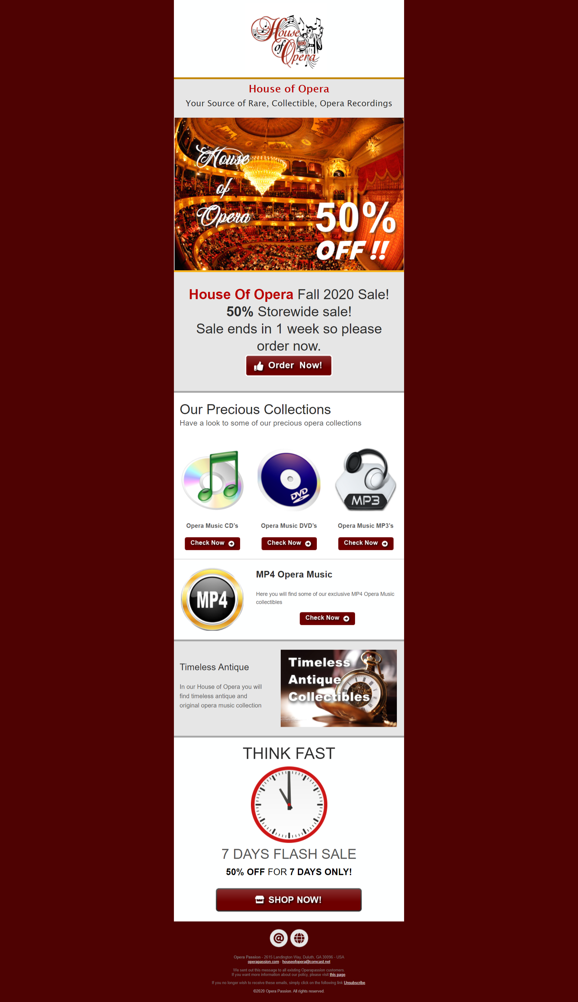 Example of High Converting Mailchimp Email Template