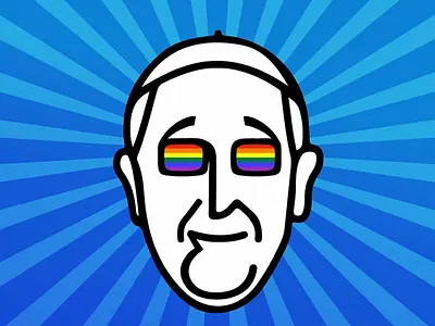 Pope Francis endorse same-sex civil unions catholic colors lgbtq love mastra pope raimbow samesex