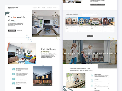 Property UI builders construction flat home homepage house interface plain ui whitespace