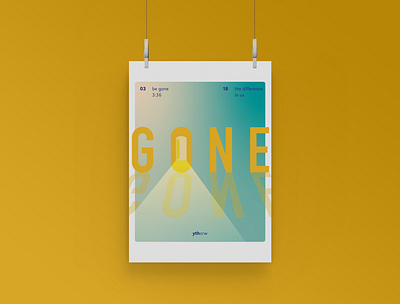 Be Gone bands gradient illustration minimal poster poster a day poster art poster challenge poster design typography