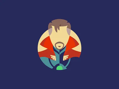 Marvel Character Illustration - Doctor Strange character comic comicbook comics dc dr strange hero icon icons illustration logo loog lgoo lgo marvel marvel character mascot person scifi superhero symbol vector