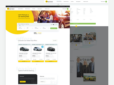Carparison — Website Design ui ux web design