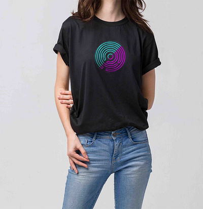 Neon Train Beacon T Shirt Concept augmentedreality branding logo merch neon tshirt