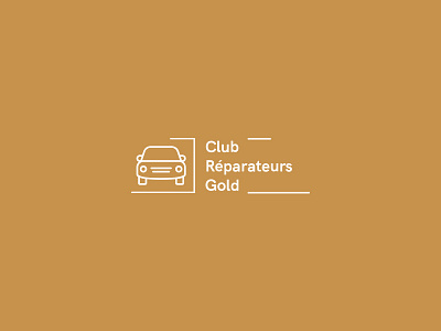 Club Réparateur Gold brand identity branding design graphic illustration logo logotype ui vector