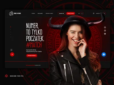 Mobile operator website concept dark key visual ui ui design ux ux design website