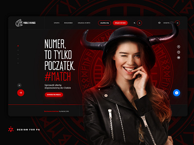 Mobile operator website concept dark key visual ui ui design ux ux design website