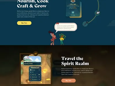 Spiritfarer Dark concept design thunder lotus video game web design