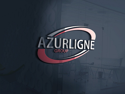 AZURLINGE Mockup branding design flat logo minimal mockup