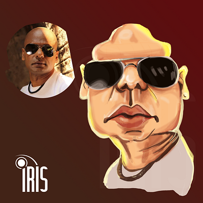 caricature of sangeeth wijesuriya music artist sri lanka avatars caricature caricatures cartoon cartoons comic comics design illustration iris music sangeeth sri lanka srilanka