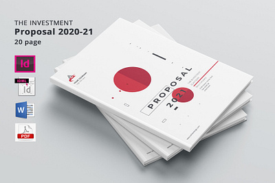 Investment Proposal branding brochure business catalogue clean download elegant free investment magazine modern portfolio proposal template